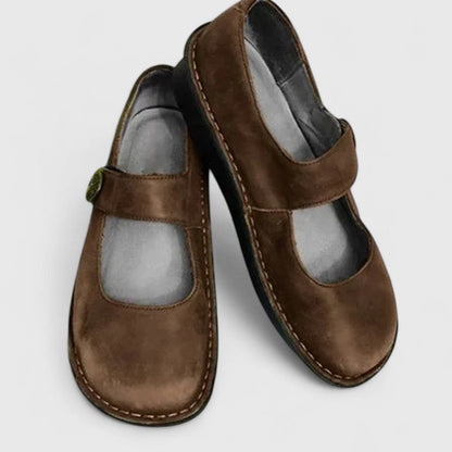 Monique Patiniertes Leder-Loafer