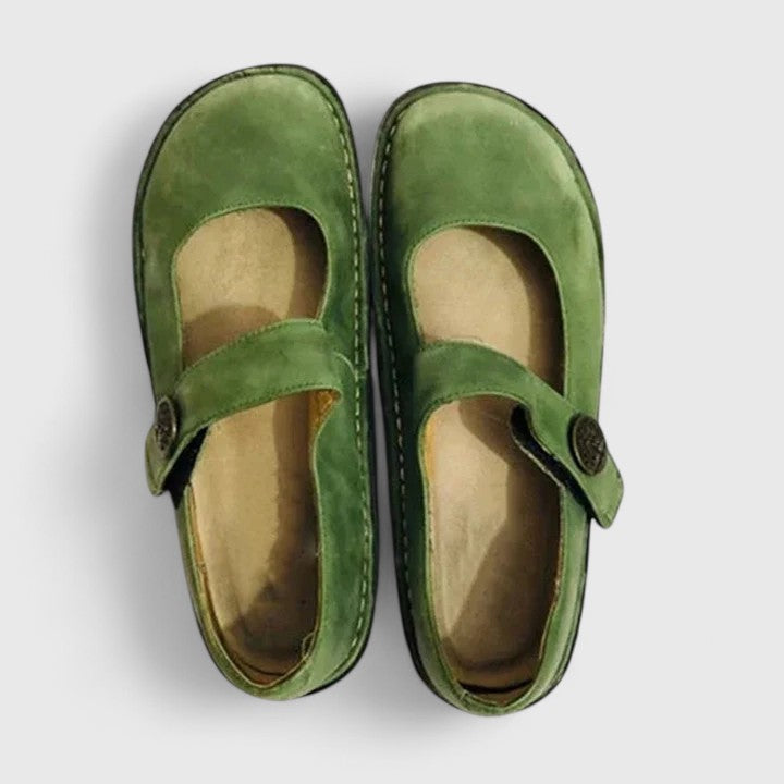 Monique Patiniertes Leder-Loafer