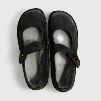 Monique Patiniertes Leder-Loafer