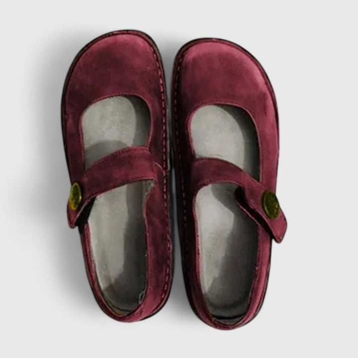 Monique Patiniertes Leder-Loafer