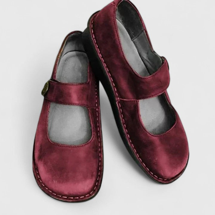 Monique Patiniertes Leder-Loafer
