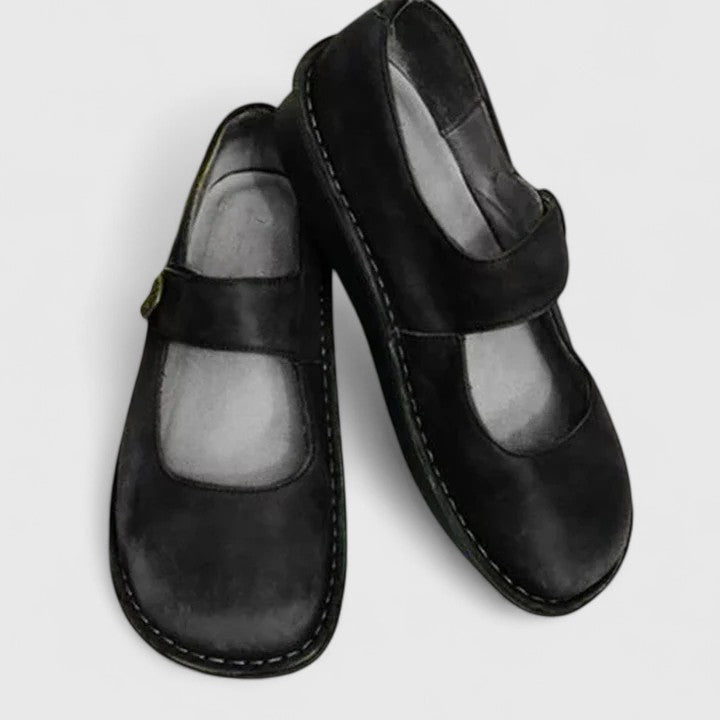 Monique Patiniertes Leder-Loafer