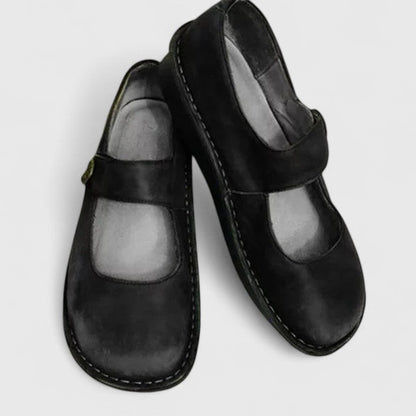 Monique Patiniertes Leder-Loafer