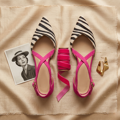 Ornella Ballerinas mit Riemen