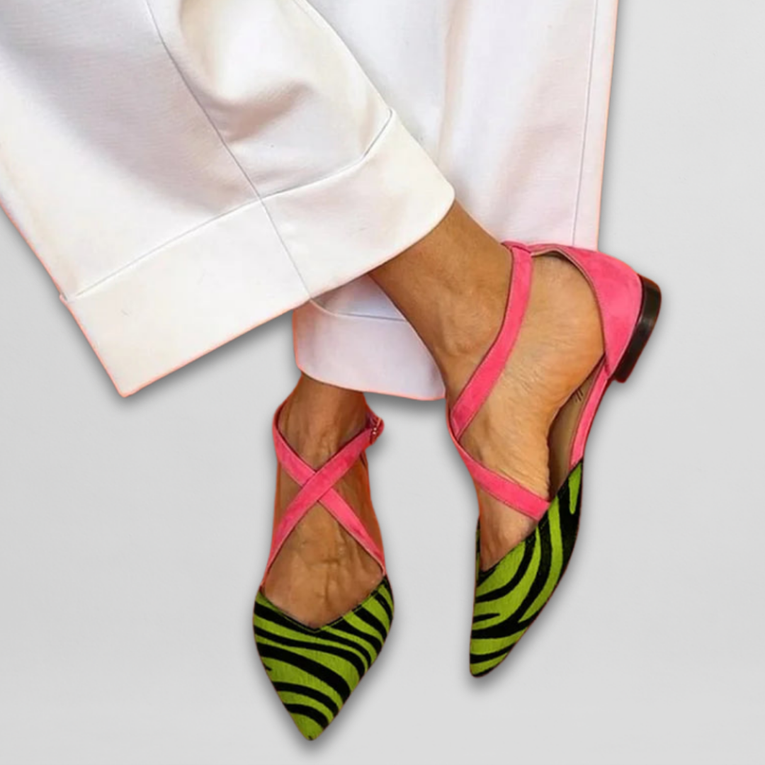 Ornella Ballerinas mit Riemen