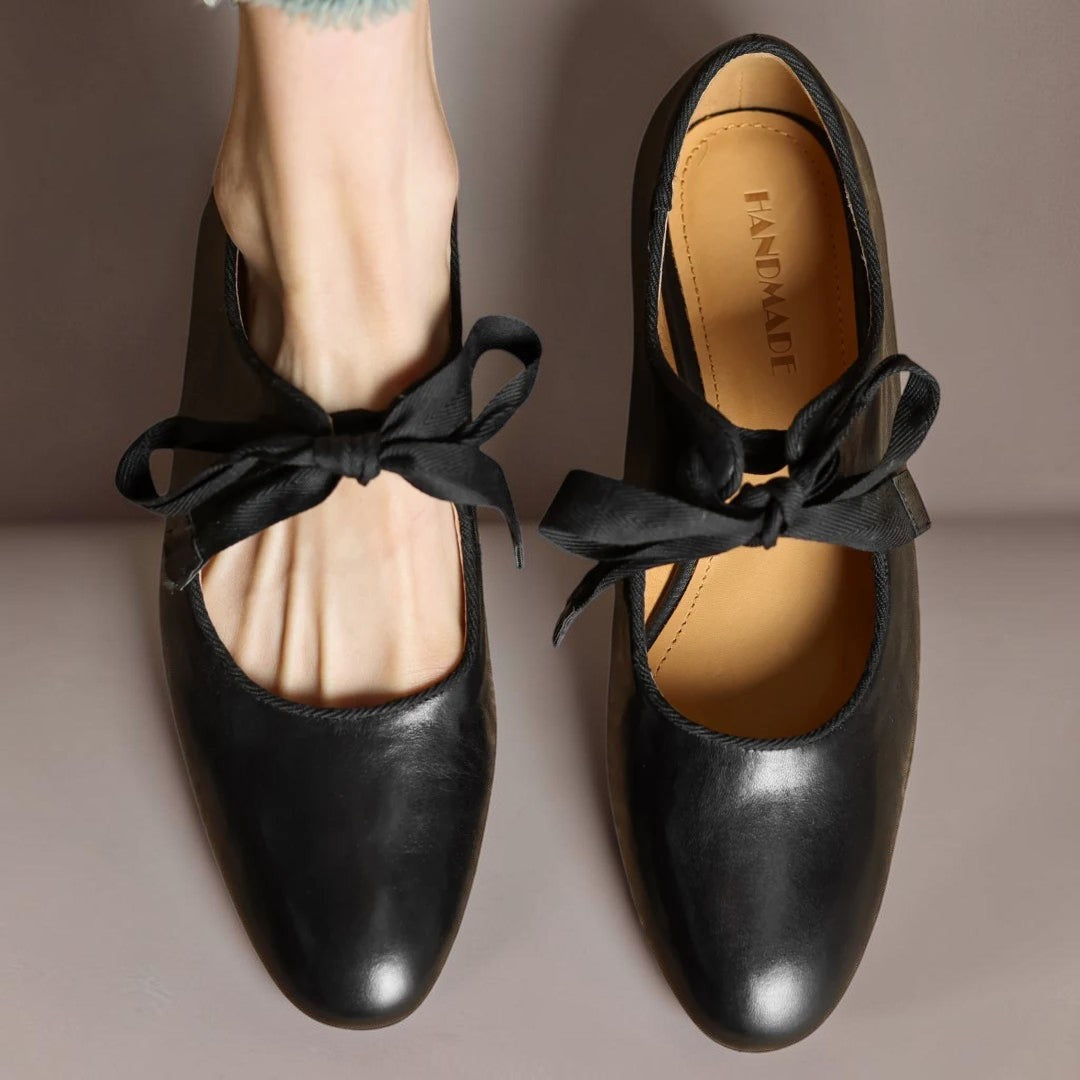 Sophie Leder-Schleifenballerinas
