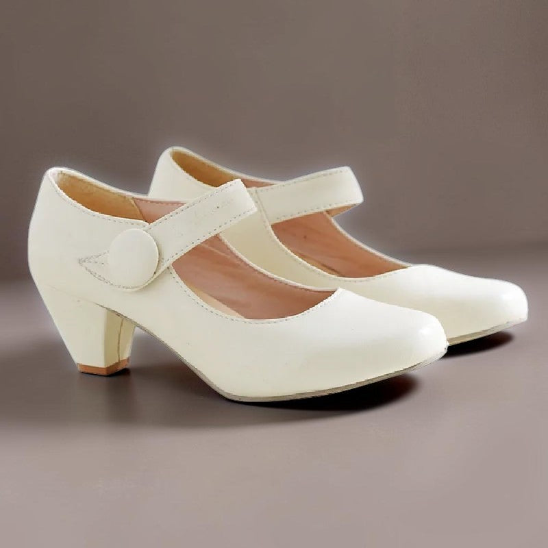 Monique Blockabsatz-Riemchenschuh