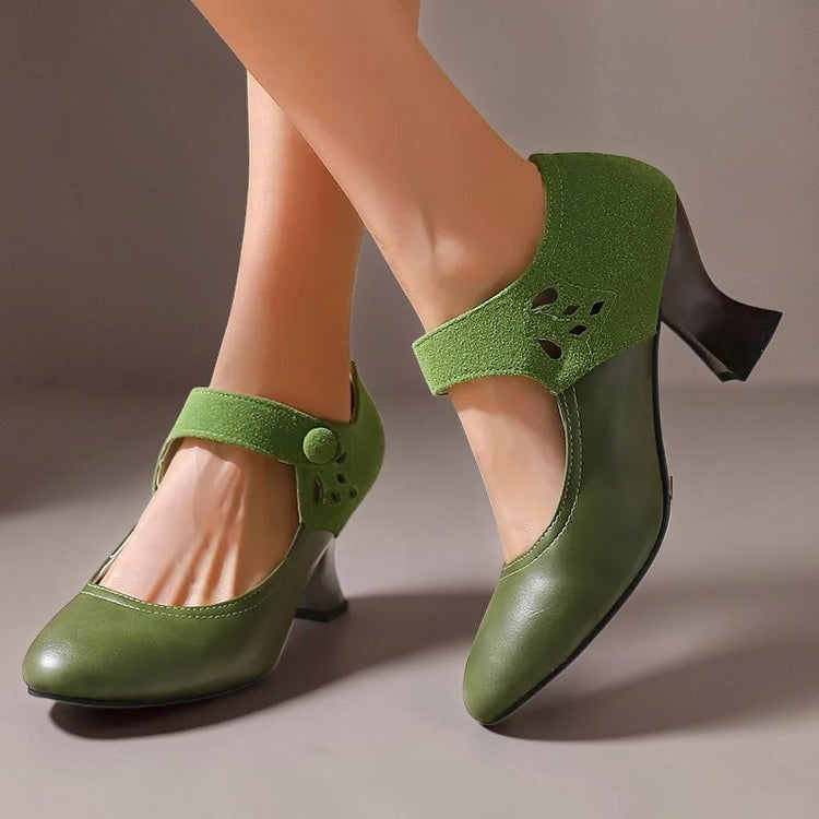 Camille Wildleder-Knöchelriemenpumps