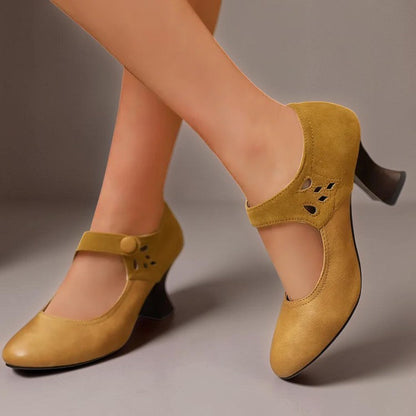 Camille Wildleder-Knöchelriemenpumps