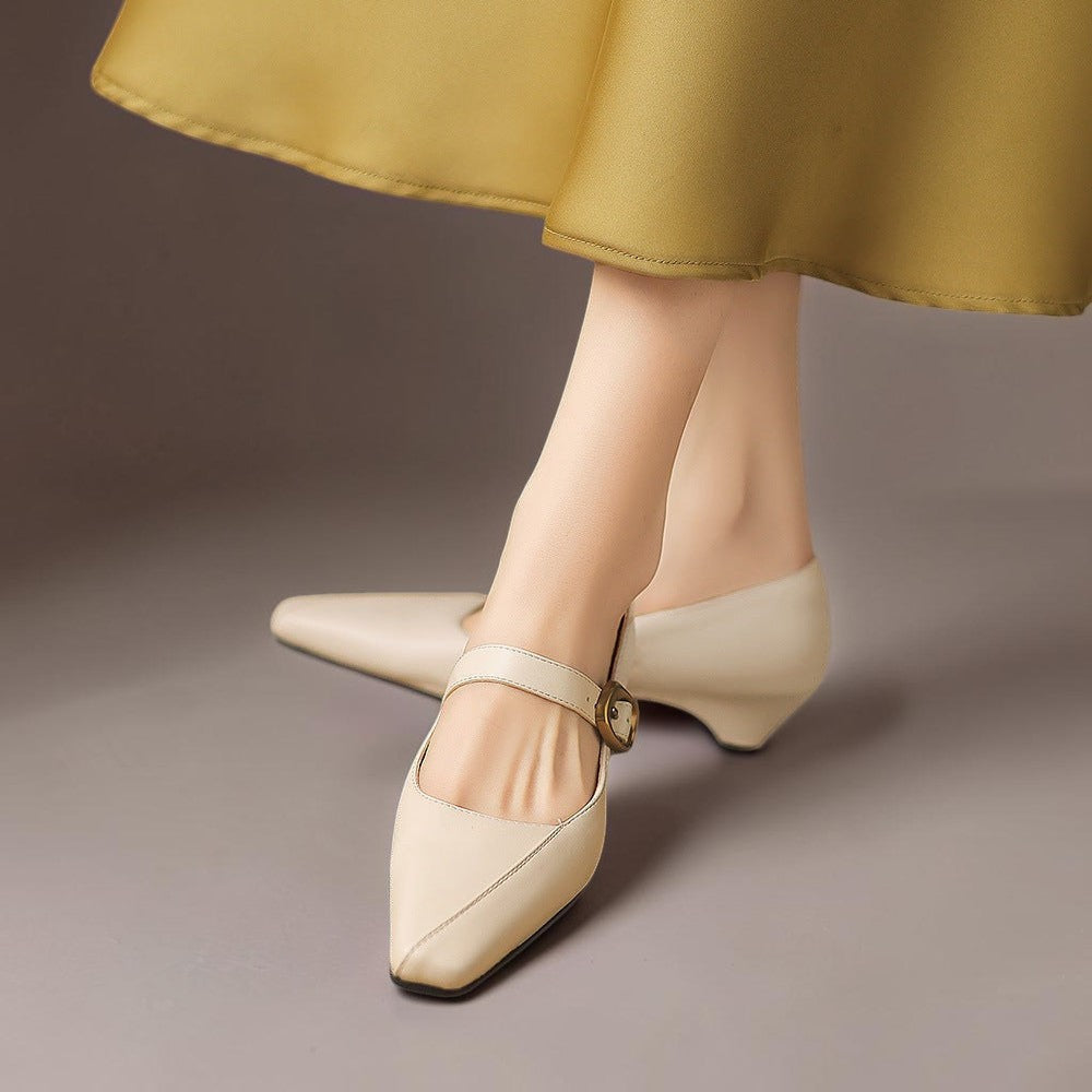Catherine Goldschnallen-Riemchenschuh