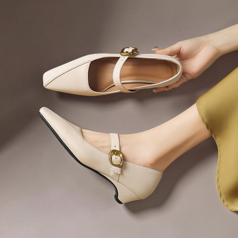 Catherine Goldschnallen-Riemchenschuh