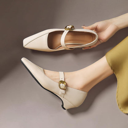 Catherine Goldschnallen-Riemchenschuh