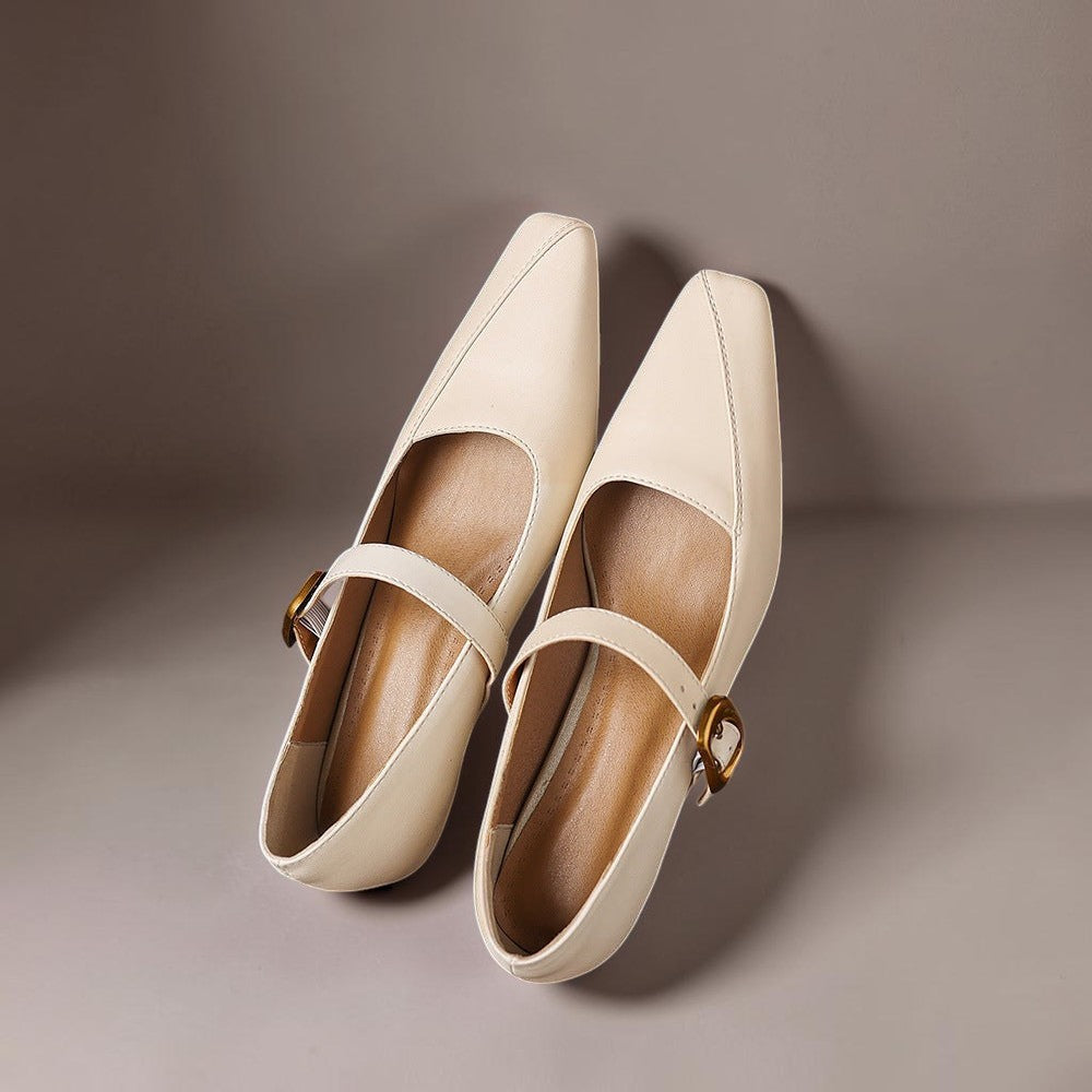 Catherine Goldschnallen-Riemchenschuh