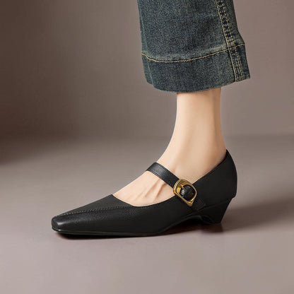Catherine Goldschnallen-Riemchenschuh