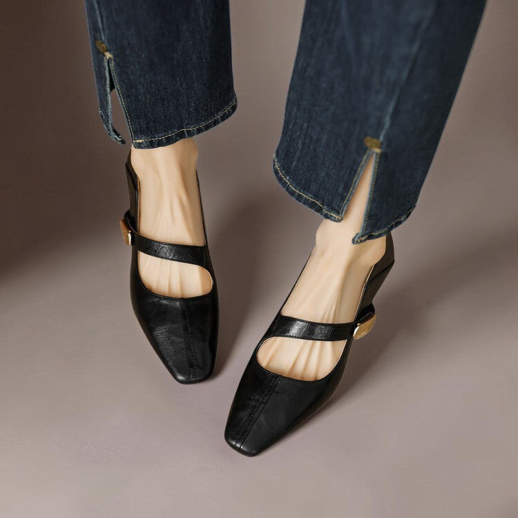 Juliette Goldschnalle-Riemchenschuh