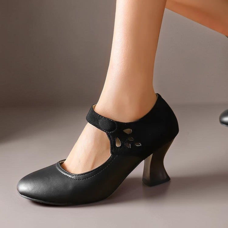 Camille Wildleder-Knöchelriemenpumps