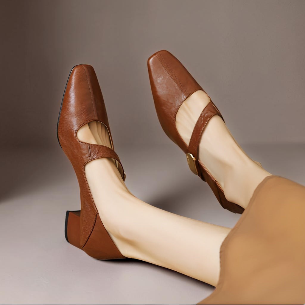 Juliette Goldschnalle-Riemchenschuh