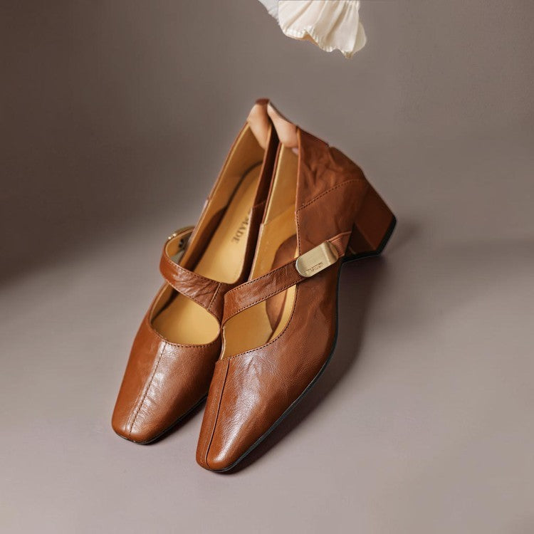 Juliette Goldschnalle-Riemchenschuh