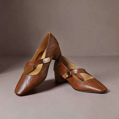 Juliette Goldschnalle-Riemchenschuh