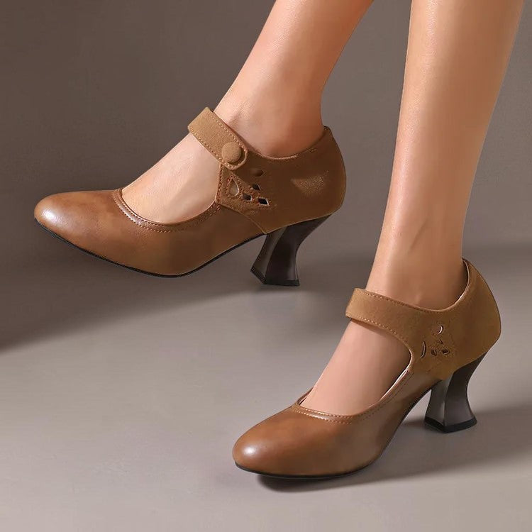 Camille Wildleder-Knöchelriemenpumps