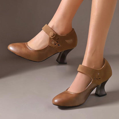 Camille Wildleder-Knöchelriemenpumps