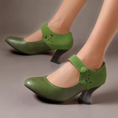 Camille Wildleder-Knöchelriemenpumps