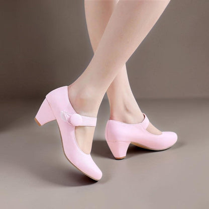 Monique Blockabsatz-Riemchenschuh